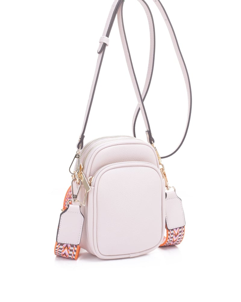 Front of a size one-size-fits-all Josephine Crossbody in Blush by Mali + Lili. | dia_product_style_image_id:271291